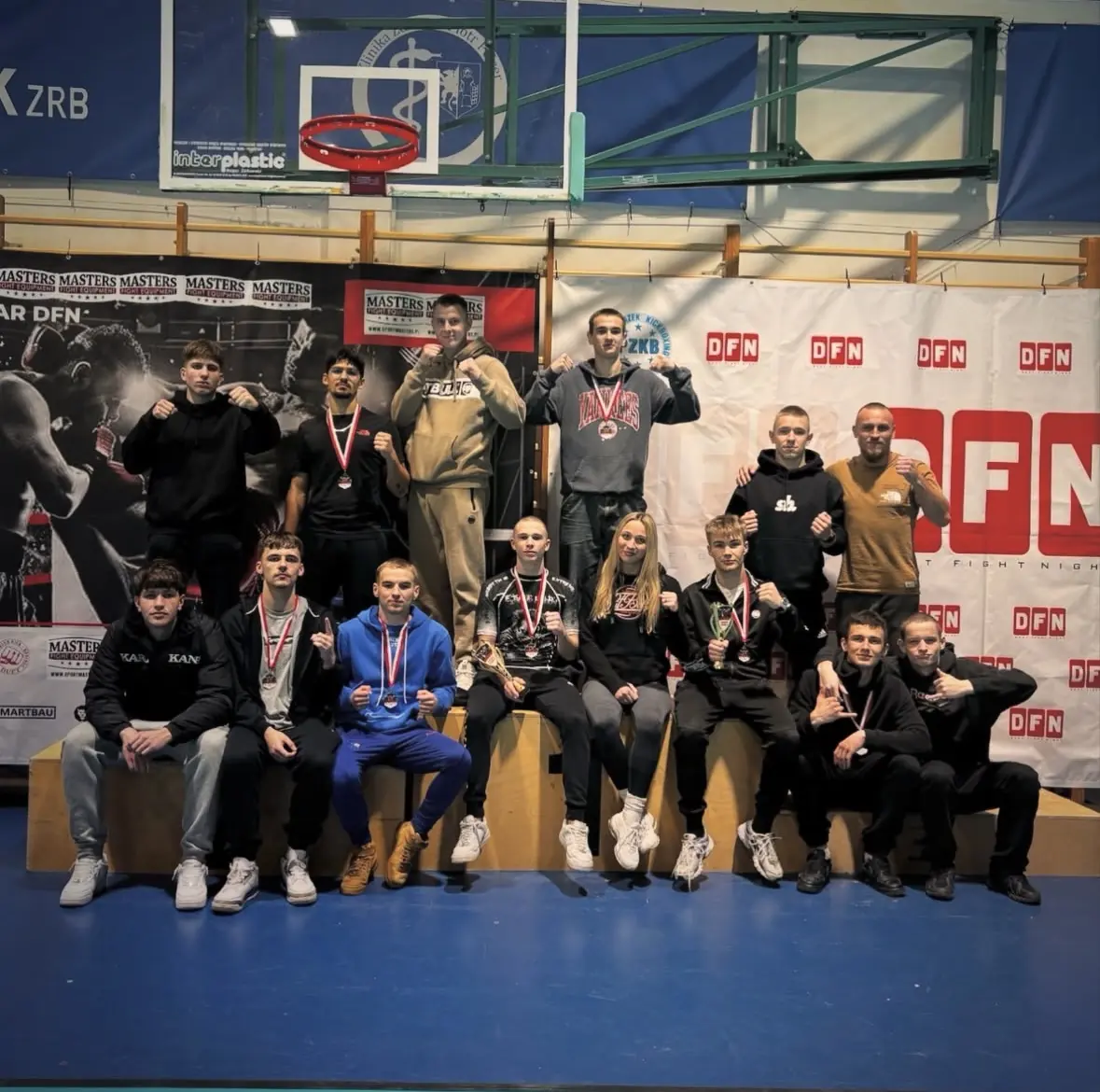 Zawodnicy Mateusza Kowalskiego na zawodach DFN